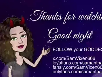 Chaturbate Live Sex of samanthavixen
